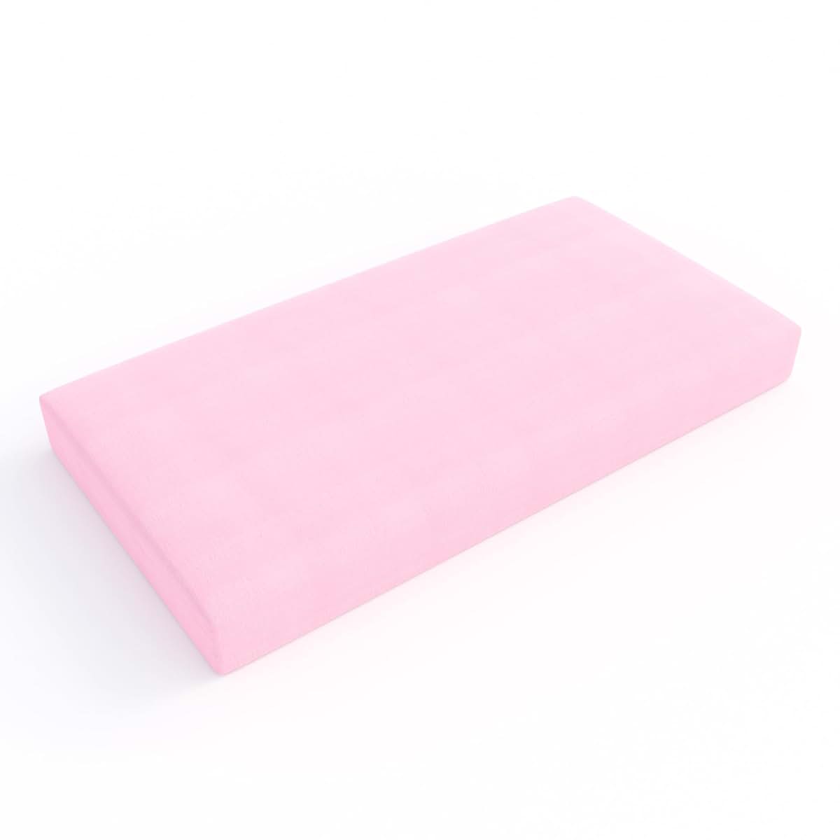 Amazon Basics Cotton Jersey Knit Fitted Crib Sheet, Pink (Pack of 2)