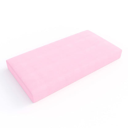 Amazon Basics Cotton Jersey Knit Fitted Crib Sheet, Pink (Pack of 2)