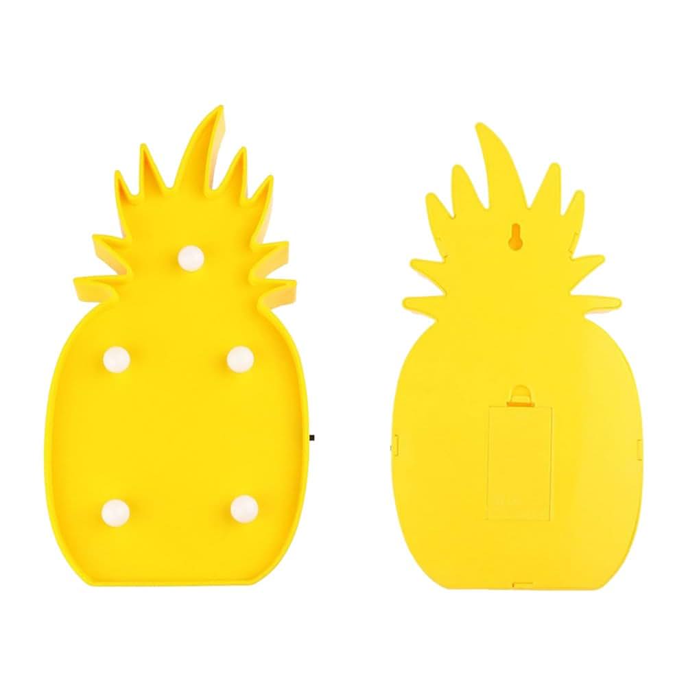 Youngin Pineapple LED Night Light Battery Operated Warm White Wall Decor