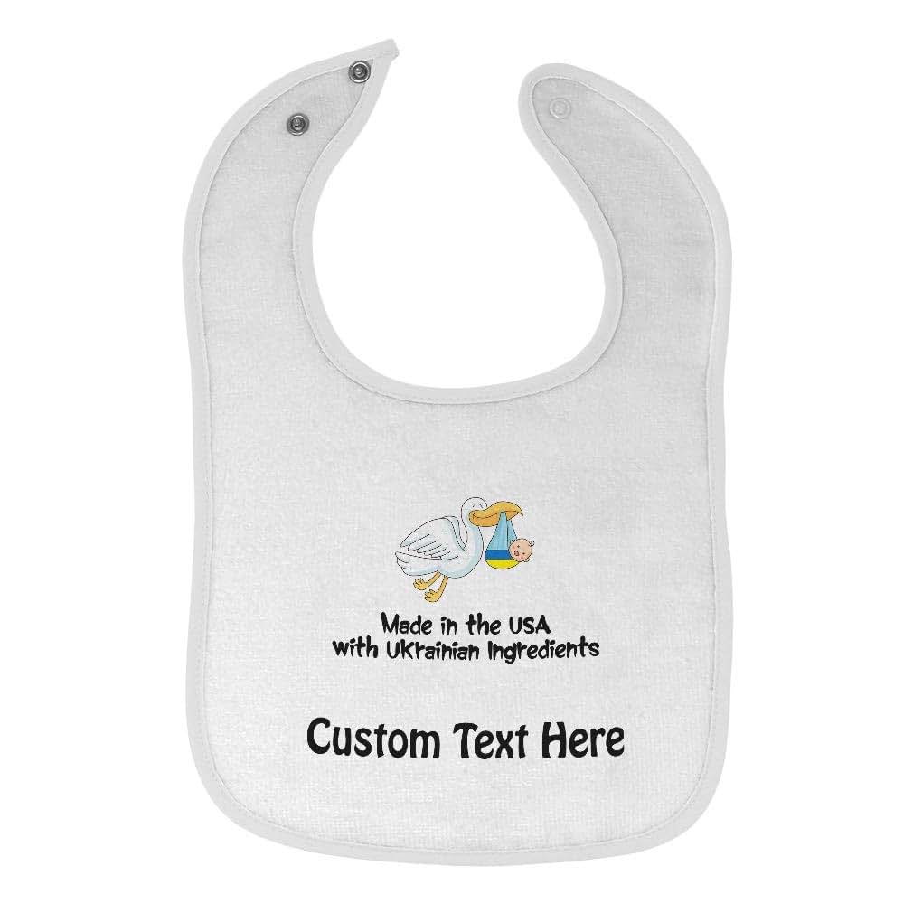 Toddler & Baby Bibs Burp Cloths 100% Cotton Adjustable Snap Closure