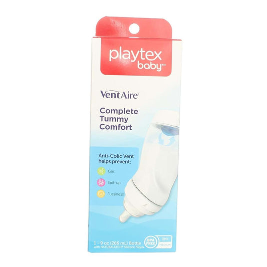 Playtex Ventaire Advanced 9 Oz Bottle With Medium Flow Nipple, 3 Pack