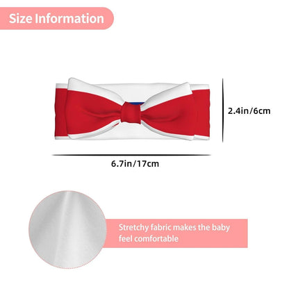 Xzdcal Costa Rica Flag Baby Bow Headband For Infants (photo 3)