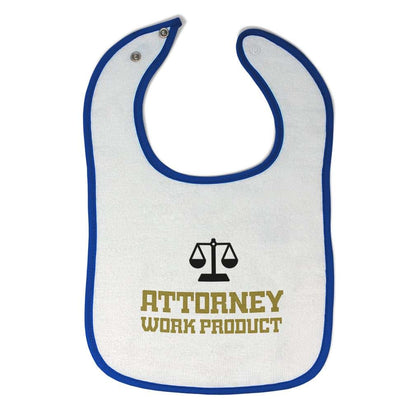 Cute Rascals Attorney Work Product Baby Bibs - 100% Terry Cloth Cotton