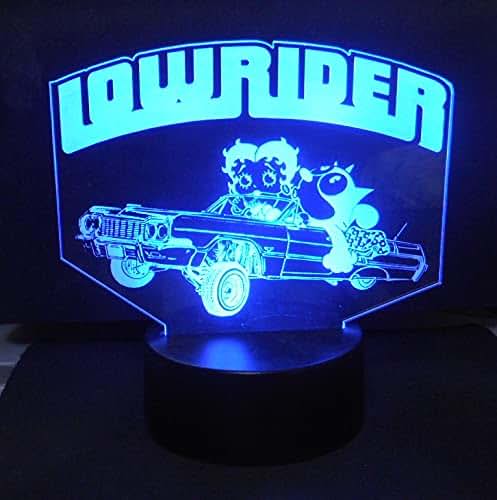 WS Designs Lowrider Car Acrylic LED Desk Top Night Lamp (photo 4)