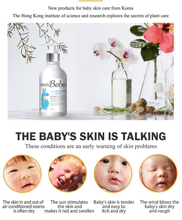 Mult-Bebe Baby Moisture Lotion With Panthenol And Olive Oil, 6.76 Floz