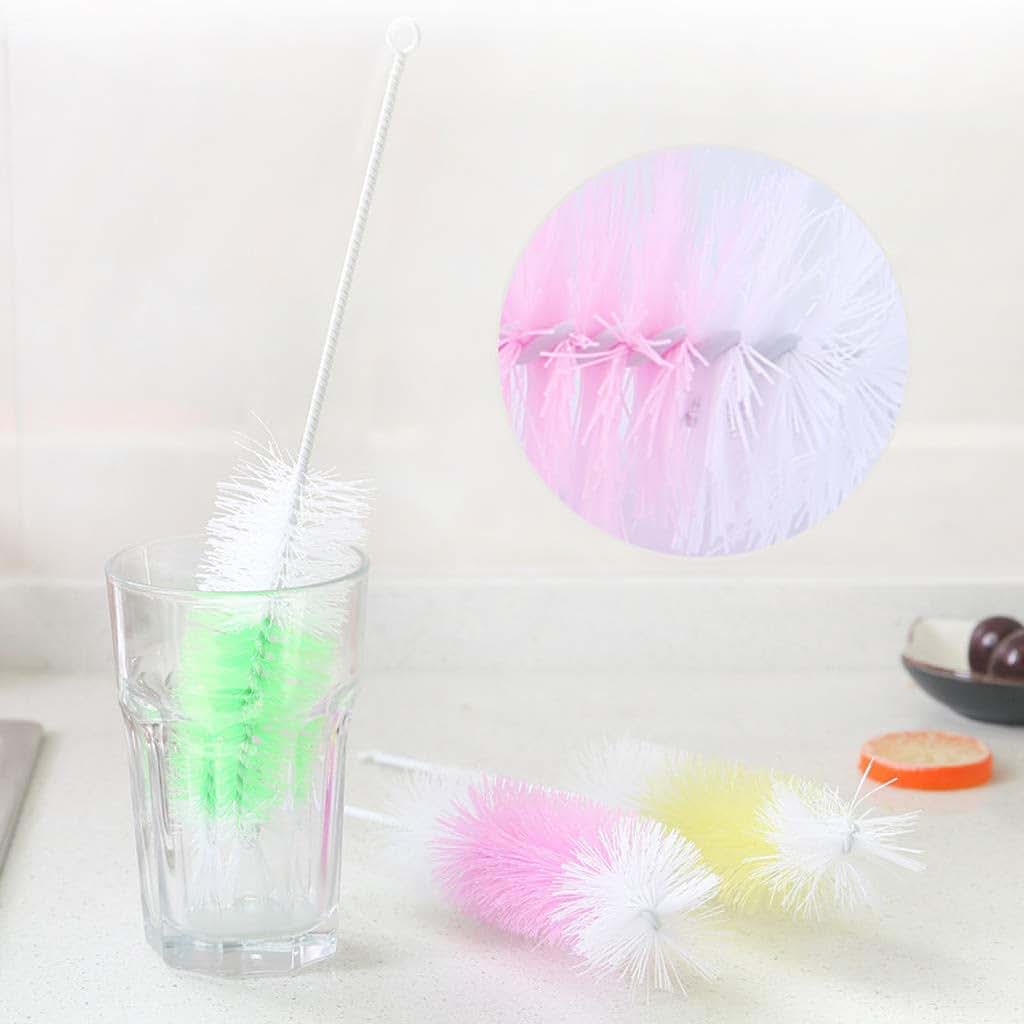 WOEIFGV 2pcs Baby Bottle Brushes Multifunctional Brush Long Wash Drinking Feeding Bottle Nylon Brush (photo 3)