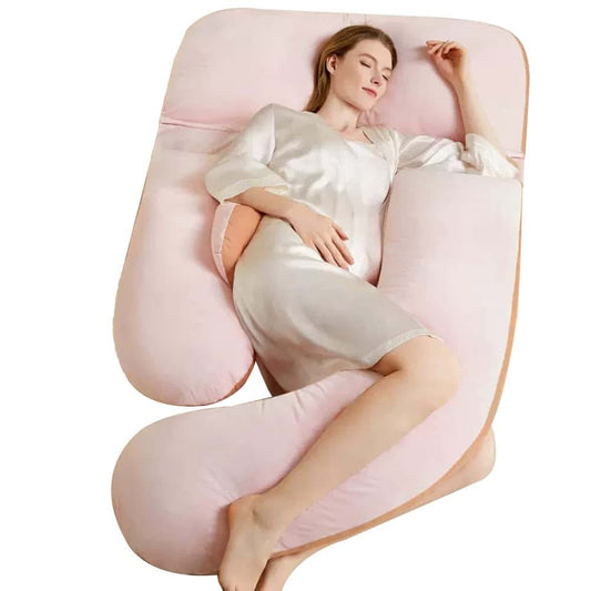 AGYHAM U-Shaped Body Pillow for Pregnant Women, Pregnancy Sleep Pillow Maternity Nursing Pillow