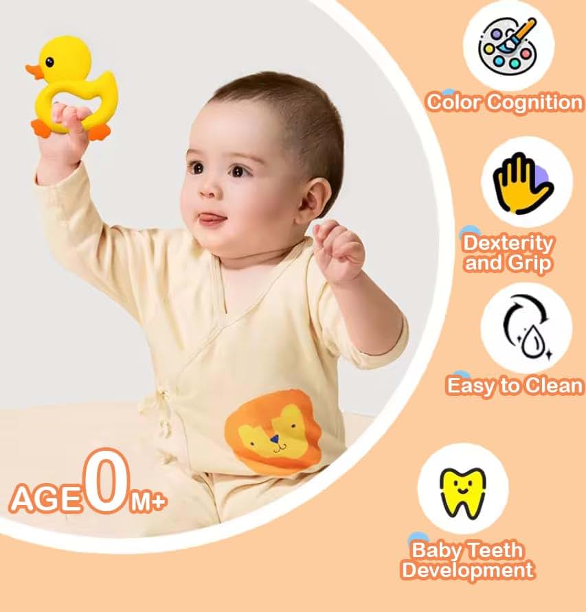 BabyBite Cute Duck Teether Blue (photo 3)