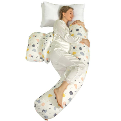 BIENKA Pregnancy Pillow Multifunctional U-Shaped Maternity Pillow. Lumbar Side Sleeper Body Pillow with Removable
