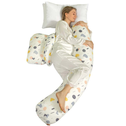 BIENKA Pregnancy Pillow Multifunctional U-Shaped Maternity Pillow. Lumbar Side Sleeper Body Pillow with Removable
