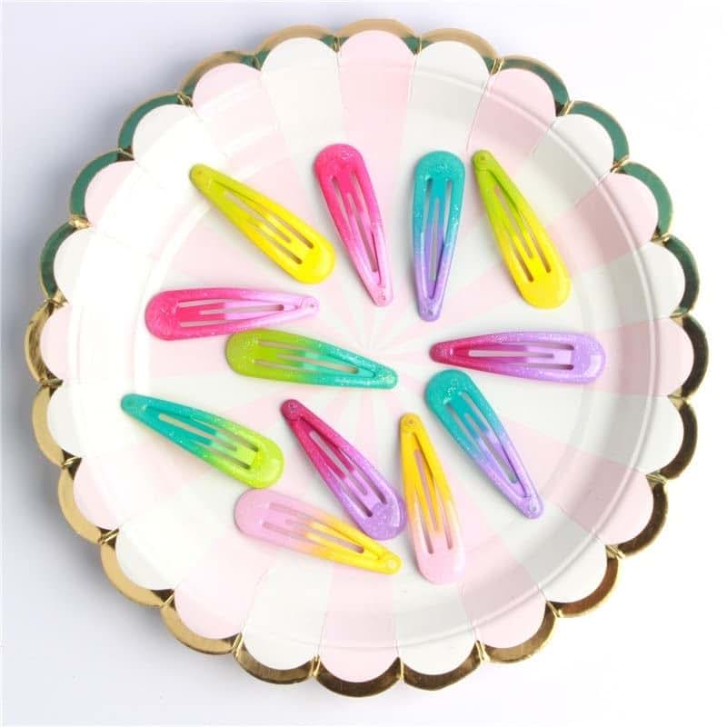 Candy Color Portable Hair Clip Set for Girls