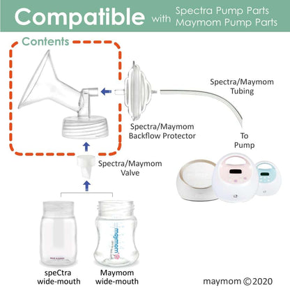 Maymom Wide Neck Flanges for Spectra S1/S2 Pumps