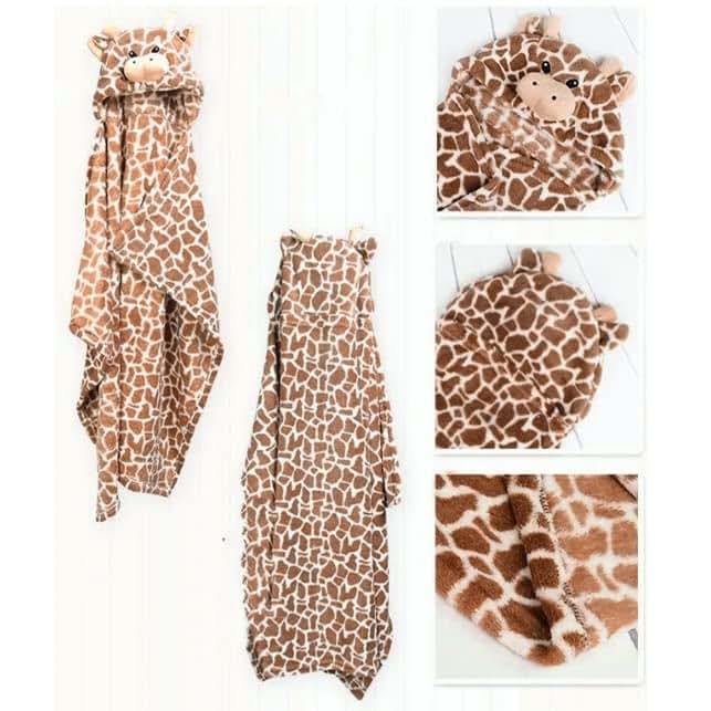Hooded Baby Bath Towel for Newborns - Absorbent Flannel Wrap