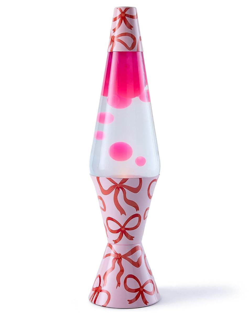 Spencer Gifts Lava Lamp With Pink And Red Bow (photo 2)