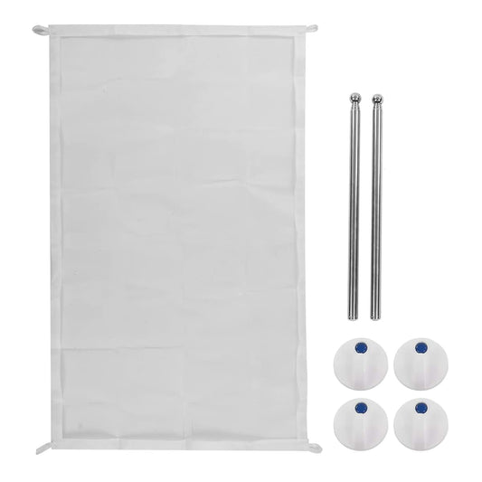 Dauerhaft Dog Gate Pet Barrier, Detachable Nylon Mesh Gate