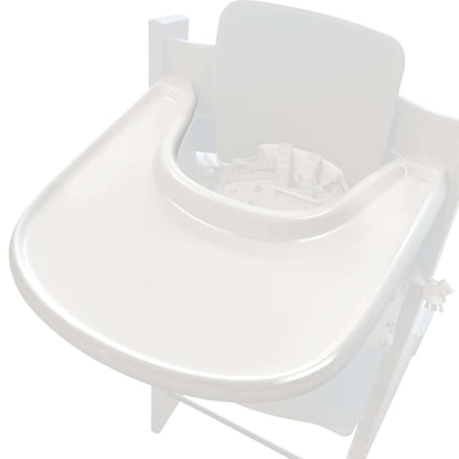 LuQiBabe Replacement High Chair Tray for Stokke Tripp Trapp V2 and Beyond, White