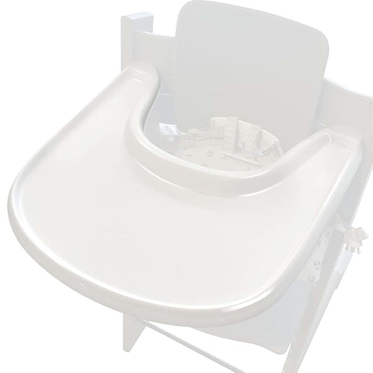 LuQiBabe Replacement High Chair Tray for Stokke Tripp Trapp V2 and Beyond, White