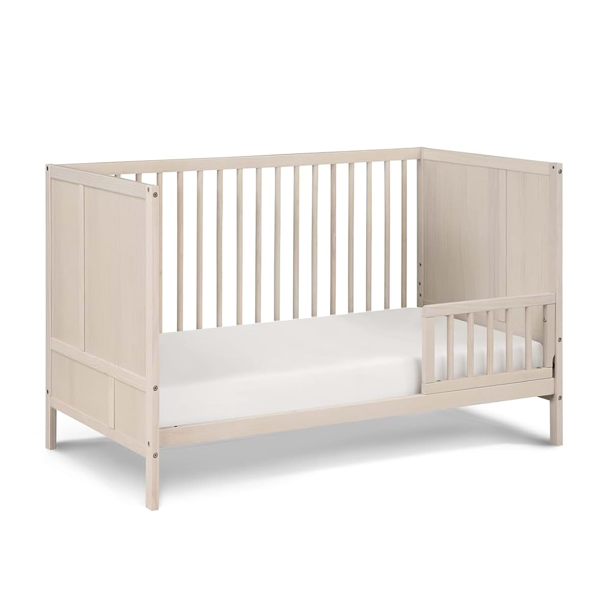 Suite Bebe Pixie Finn 3-in-1 Convertible Crib in Washed Natural (photo 2)
