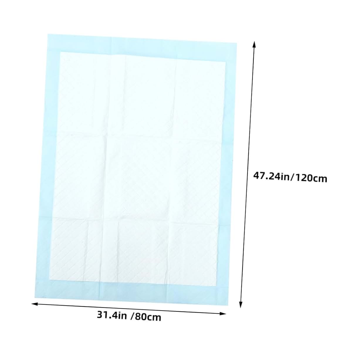 BESPORTBLE 10 Pack Disposable Newborn Changing Pads, Super Absorbent Cotton & PE, Sky Blue