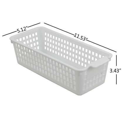 Jekiyo 6 Pack Slim Plastic Storage Baskets For Desktop Organization (photo 2)