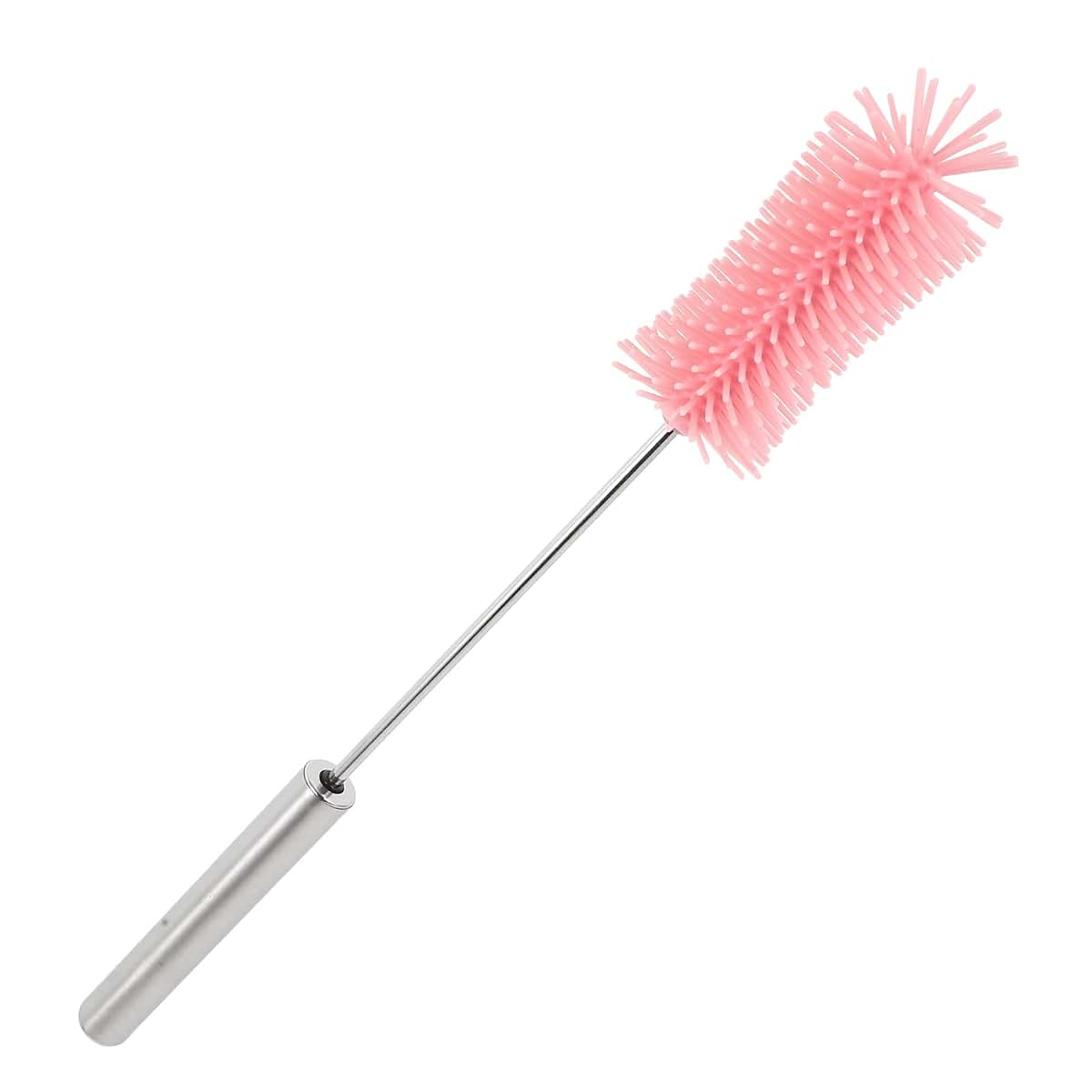 Semi-Automatic Rotating Silicone Bottle Cleaning Brush for Bottles and Mugs