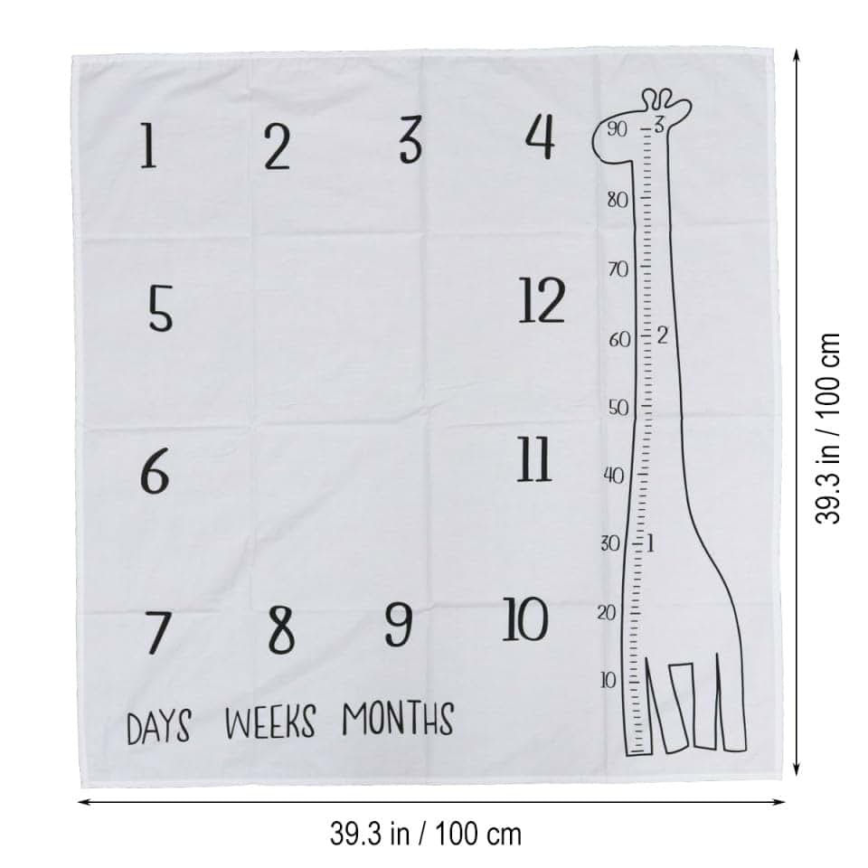 Newborn Photography Milestone Backdrop Blanket for Baby Photos