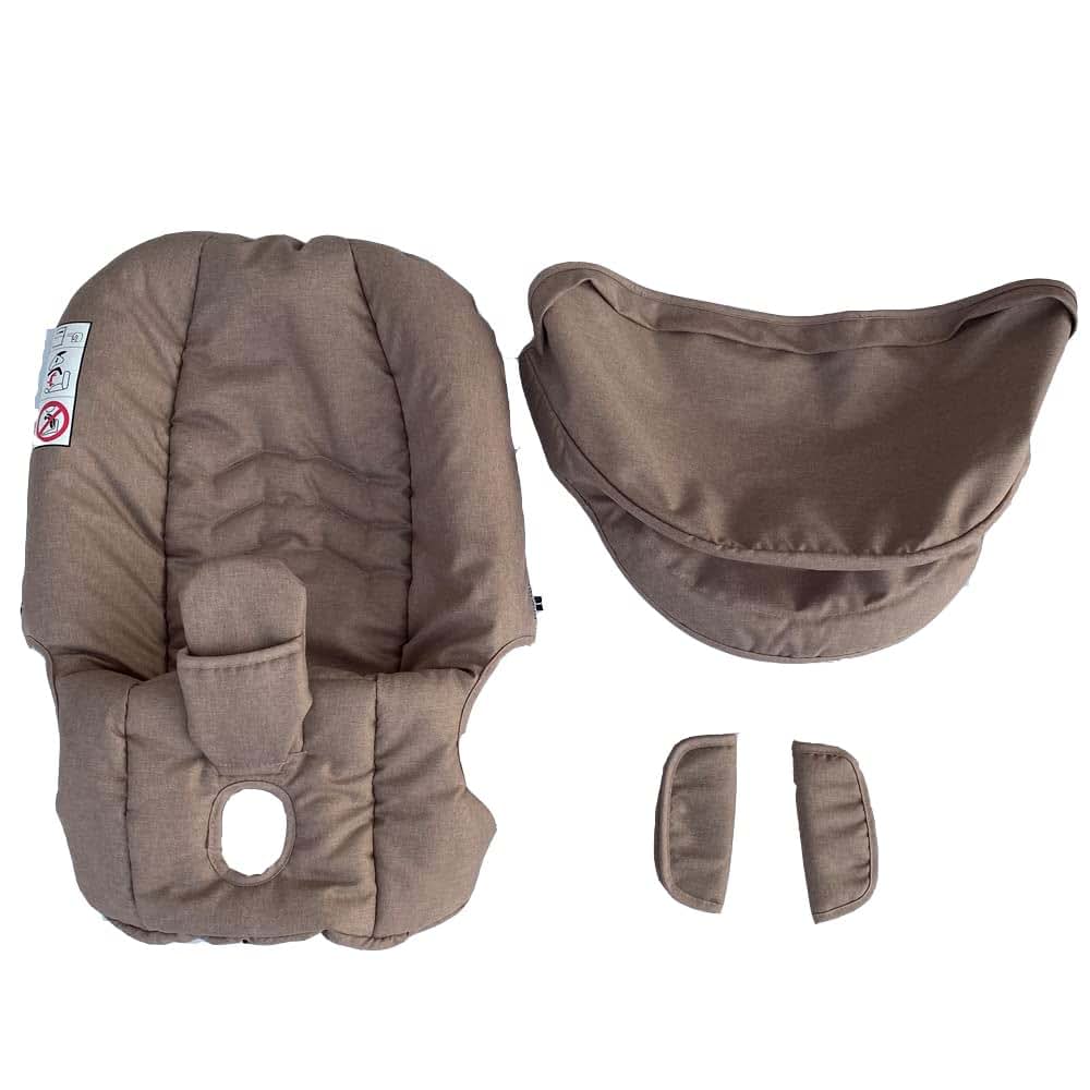 AICTIMO Seat Cushion Changing Kits Clothes, Sun Shade, Stroller Canopy Compatible with Doona Car Seat & Stroller (Brown) (photo 2)