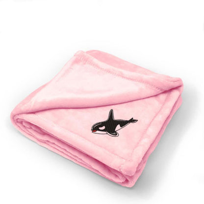Fastasticdeals Baby Blanket Orca Whale Design 100% Polyester 40x30 Inches