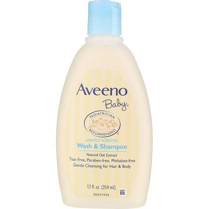 Aveeno Baby Daily Moisture Wash & Shampoo for Newborns and Babies