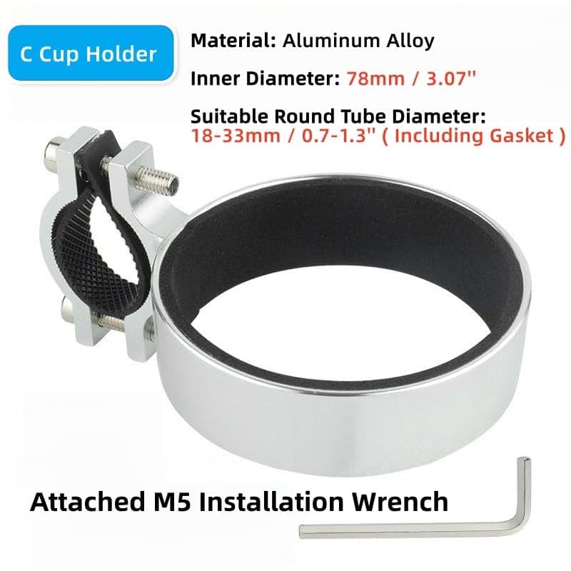 UIVXXUD Aluminium Alloy Bike Cup Holder