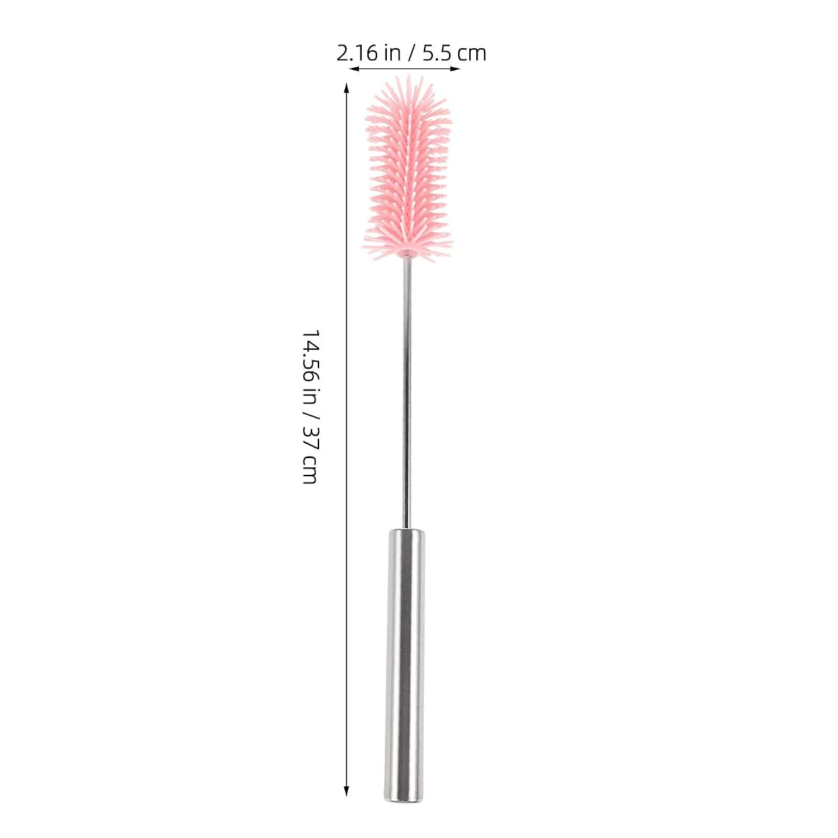 Semi-Automatic Rotating Silicone Bottle Cleaning Brush for Bottles and Mugs