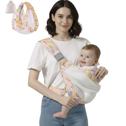 JOYFUL.BABY&CO Breathable Mesh Baby Wrap Carrier in Tropical Pink
