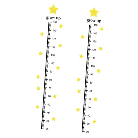 Star Design Growth Chart Sticker for Kids' Room Decor