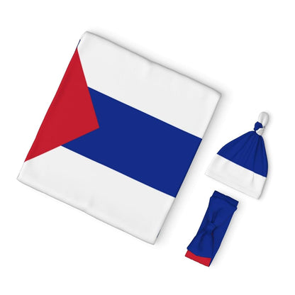 Hepbak Flag Of Cuba Swaddle Blanket And Headband Set (photo 2)