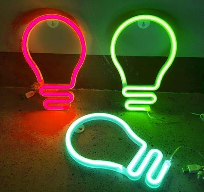 Yuanyuying Decorative Neon Light, Green LED Wall Decor (photo 3)