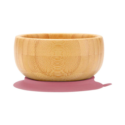 womorista Bamboo Suction Plates for Babies, Feeding Set with Bowl, Cup, Bib and Utensils (photo 3)