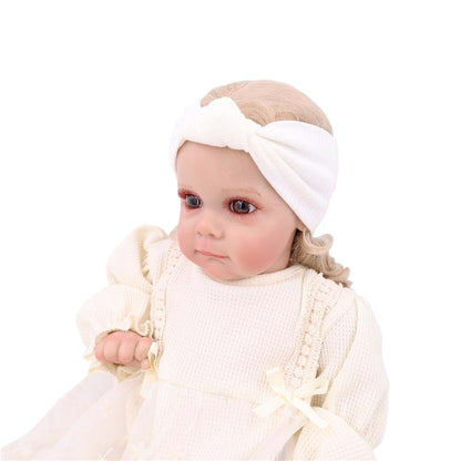 Gebelle 16 Pack Soft Knot Baby Headbands with Hair Bows, Cotton Blend for Newborn to Toddler