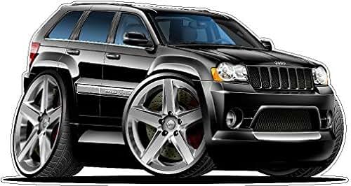 FatCat Wall Graphics 2007 SUV Grand Cherokee SRT8 2ft Long Wall Decal