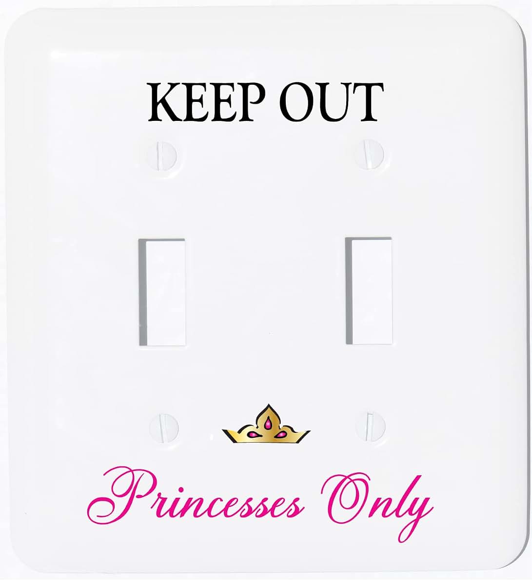 Presto Light Switch Plate Covers Keep Out Princesses Only Metal Light Switch Plate and Outlet Covers Farmhouse Princess