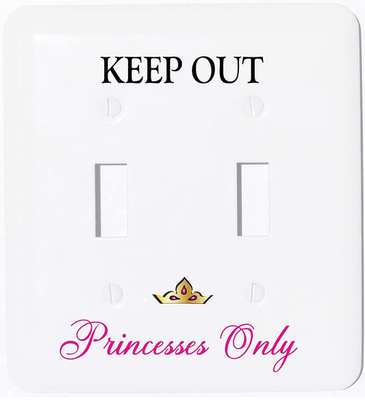 Presto Light Switch Plate Covers Keep Out Princesses Only Metal Light Switch Plate and Outlet Covers Farmhouse Princess