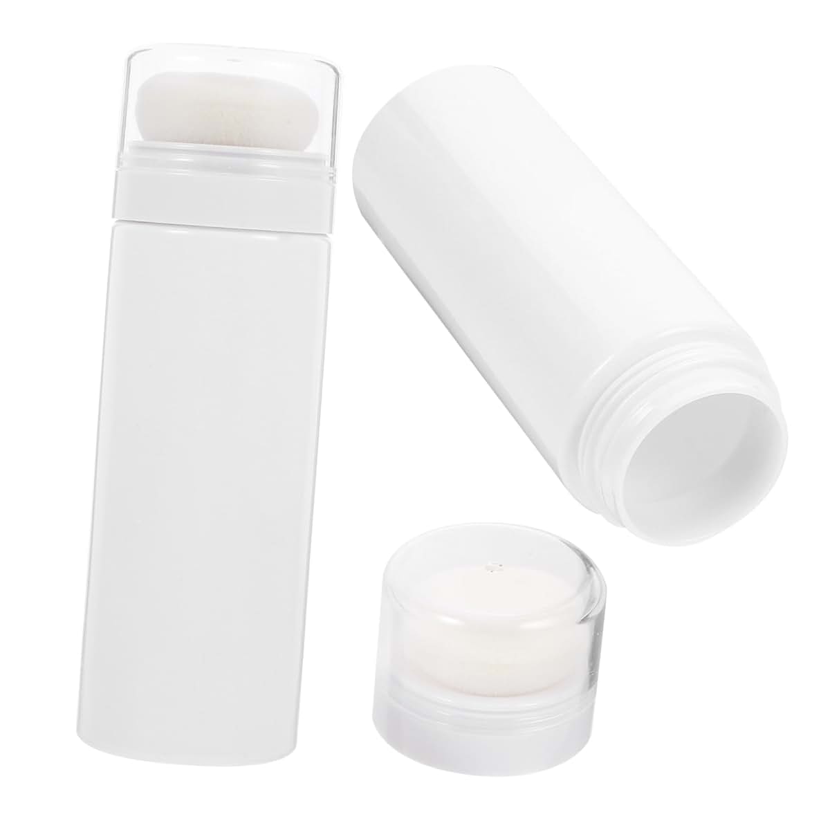 Hemoton Baby Powder Puff Container, 2-Pack, Portable Travel Bottle