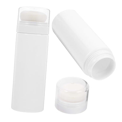 Hemoton Baby Powder Puff Container, 2-Pack, Portable Travel Bottle