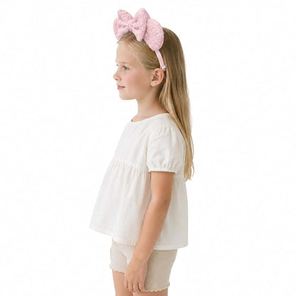 Batsysm Adjustable Wool Fleece Mouse Ears Headband for Baby Girls