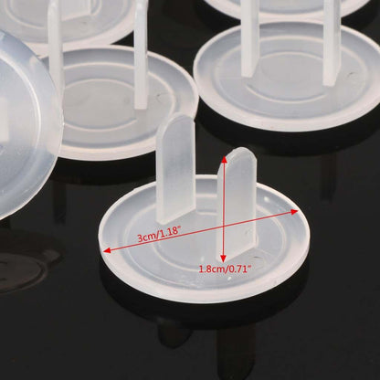 Acahhotxx 10 Pcs White US Power Socket Outlet Safety Guard Covers