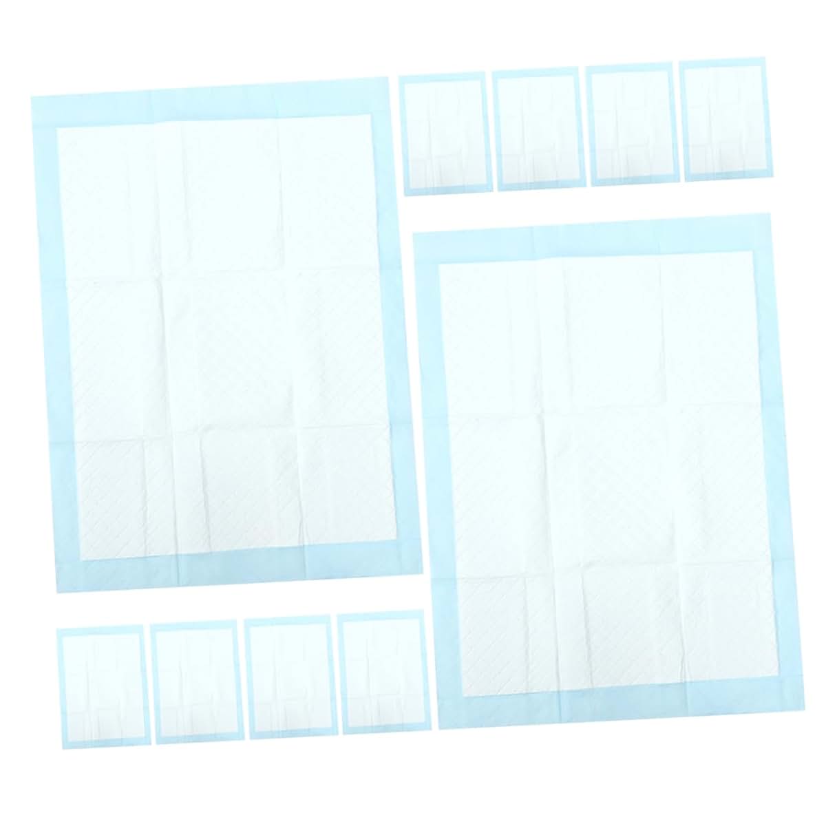 BESPORTBLE 10 Pack Disposable Newborn Changing Pads, Super Absorbent Cotton & PE, Sky Blue