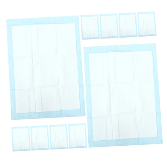 BESPORTBLE 10 Pack Disposable Newborn Changing Pads, Super Absorbent Cotton & PE, Sky Blue