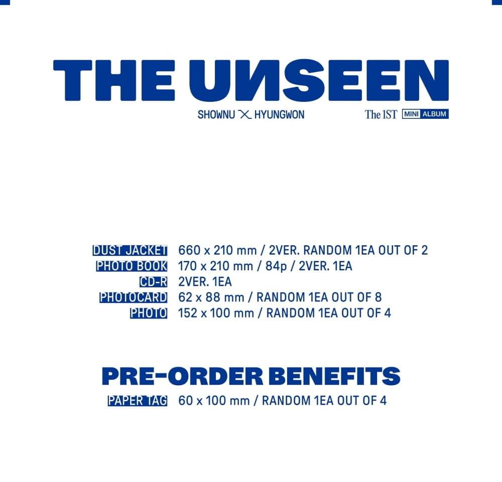 Genie Music Shownu X Hyungwon The Unseen 1st Mini Album Ver.2