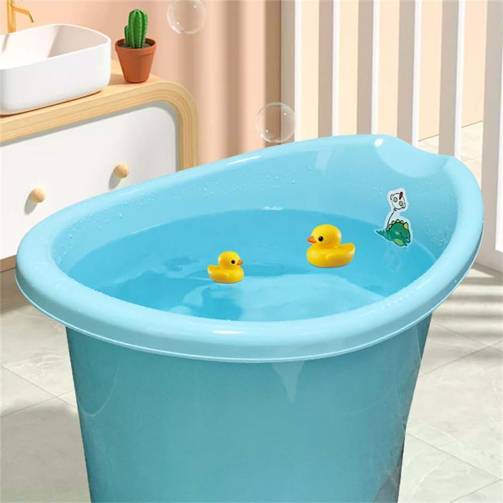 BabyOneStop Toddler Bath Tub with Seat, 0-3 Years, Portable PP Baby Bathtub