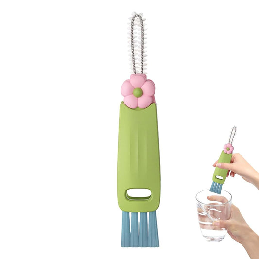 Biniveil 3 in 1 Cup Lid Cleaning Brush | Multifunctional Cleaning Brush Portable Cup Lid Cleaner with Brush | Cup Lid
