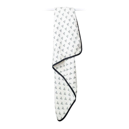 Lulujo Baby Quilt Blanket Bamboo Viscose Muslin 47x47 in